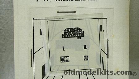 AirKit 1/72 P-47 Thunderbolt Cockpit Placards, C011 plastic model kit